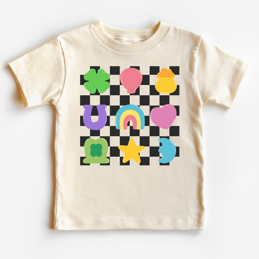 Lucky Charms Checkered St. Patrick's Day DTF TRANSFER or UV DTF STICKER DECAL