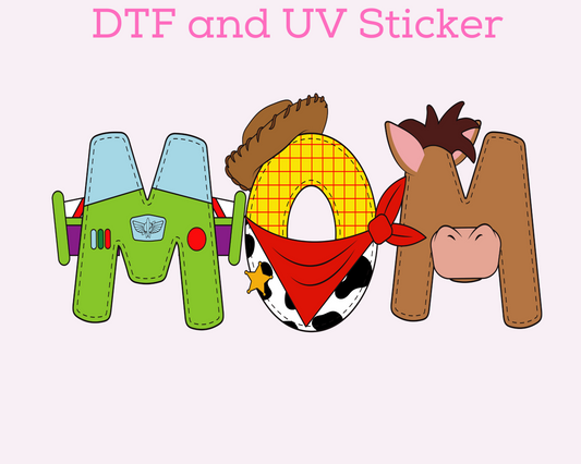 Magical T0y doodle letters DTF TRANSFER or UV DTF STICKER