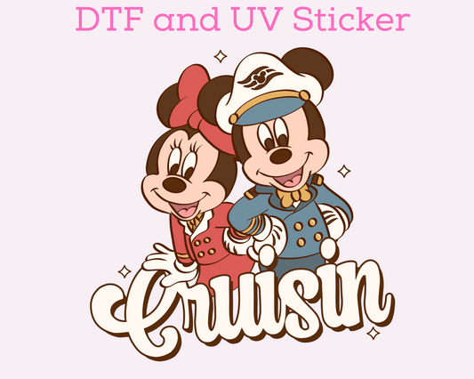 Magical Cruise DTF TRANSFER or UV DTF STICKER