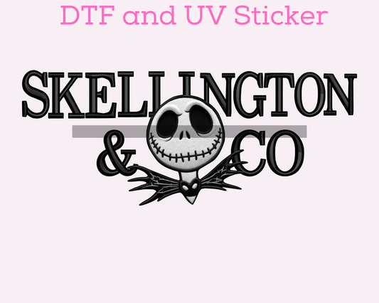 Magical Skeleton NBC Halloween DTF TRANSFER or UV DTF STICKER