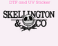 Magical Skeleton NBC Halloween DTF TRANSFER or UV DTF STICKER