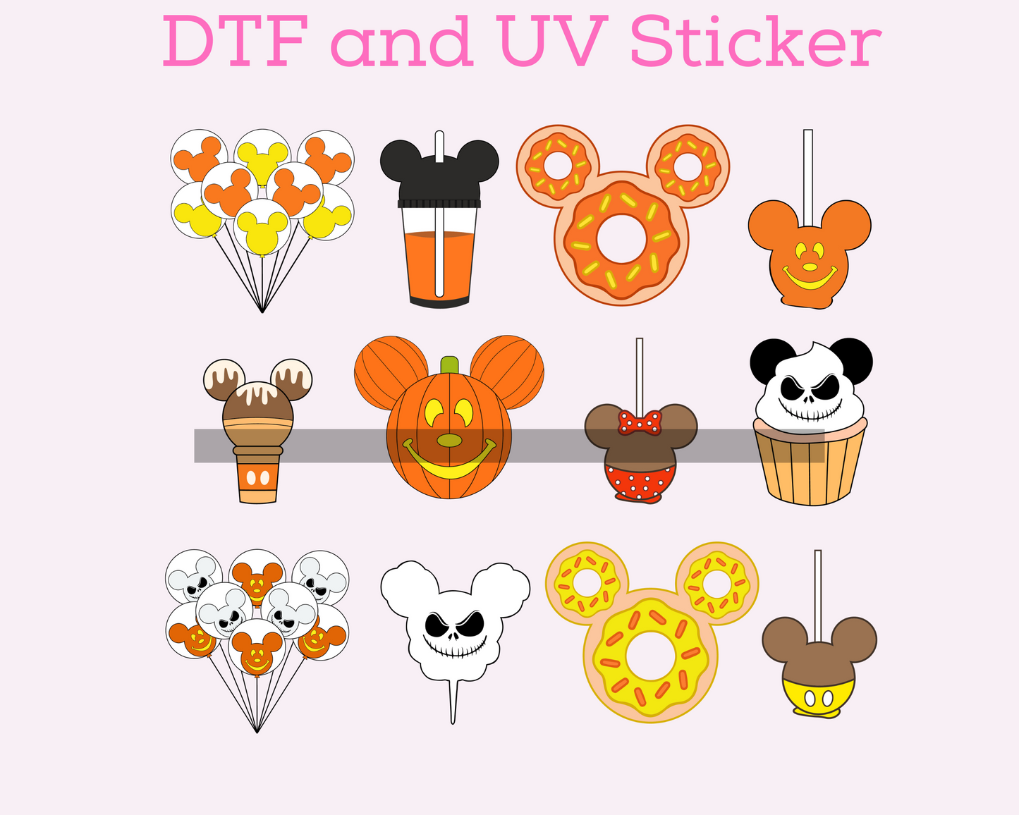 Magical Halloween Fall Snacks DTF TRANSFER or UV DTF STICKER