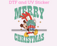Magical Boy M0use Christmas DTF TRANSFER or UV DTF STICKER
