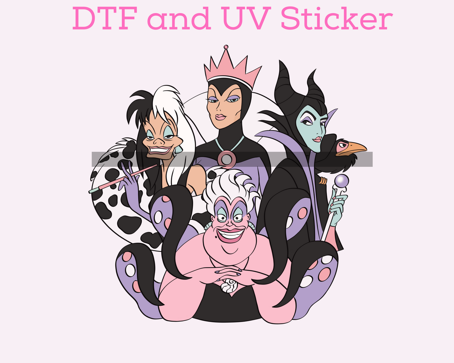 Magical Halloween Villian DTF TRANSFER or UV DTF STICKER