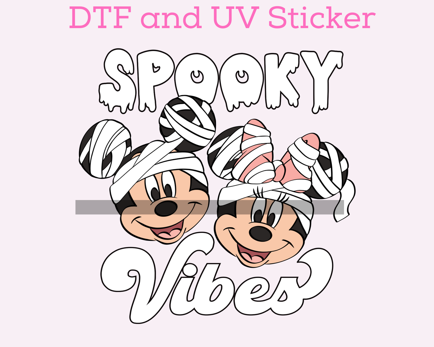 Magical Halloween Spooky Vibes Friends DTF TRANSFER or UV DTF STICKER