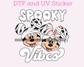 Magical Halloween Spooky Vibes Friends DTF TRANSFER or UV DTF STICKER