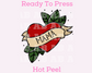 Mama Tattoo Heart Valentine's Day DTF TRANSFER or UV DTF STICKER