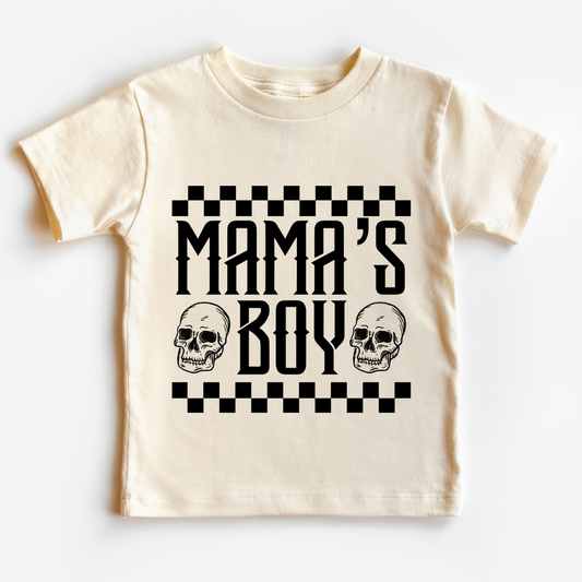 Mama's Boy Skeleton Halloween DTF TRANSFER or UV DTF STICKER