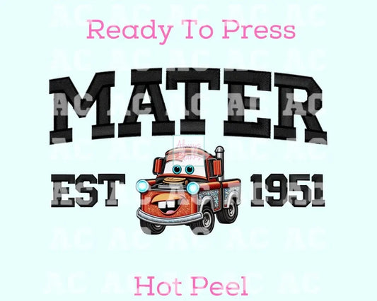 Mater Faux Embroidery Disney Dtf Transfer