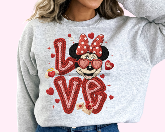 Magical Valentines M0use DTF TRANSFER or UV DTF STICKER