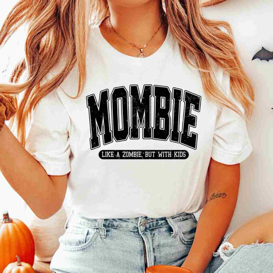 Mombie (Black) DTF TRANSFER or UV DTF STICKER DECAL