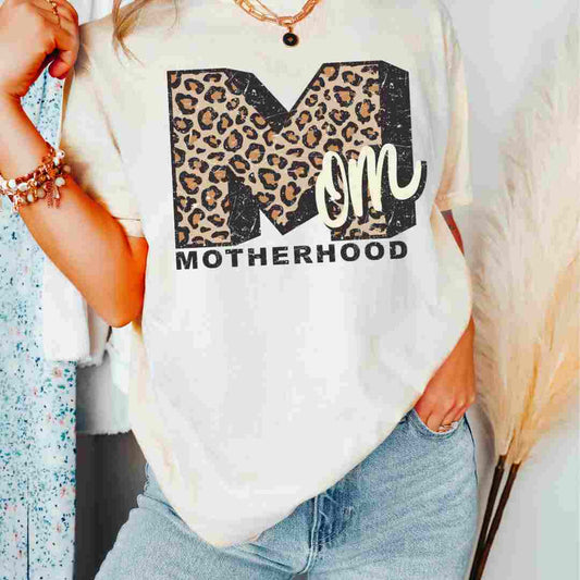 Mom Motherhood (Leopard) DTF TRANSFER or UV DTF STICKER DECAL
