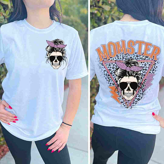 Momster Skeleton DTF TRANSFER or UV DTF STICKER DECAL