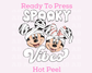 Mickey And Minnie Spooky Mummy Vibes Disney Halloween DTF TRANSFER or UV DTF STICKER