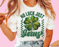No Luck Just Jesus St. Patrick's Day DTF TRANSFER or UV DTF STICKER