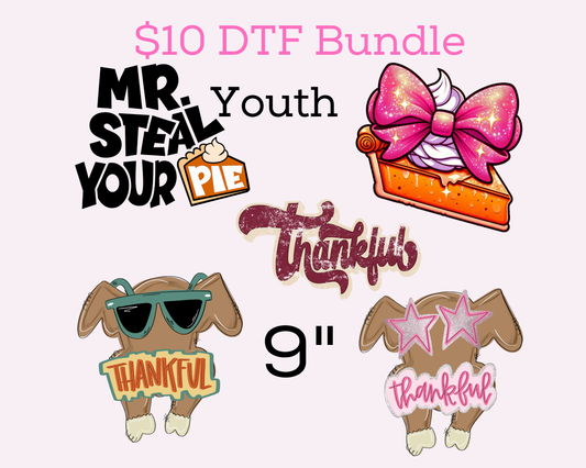 $10 Youth Turkey DTF Transfer Bundle