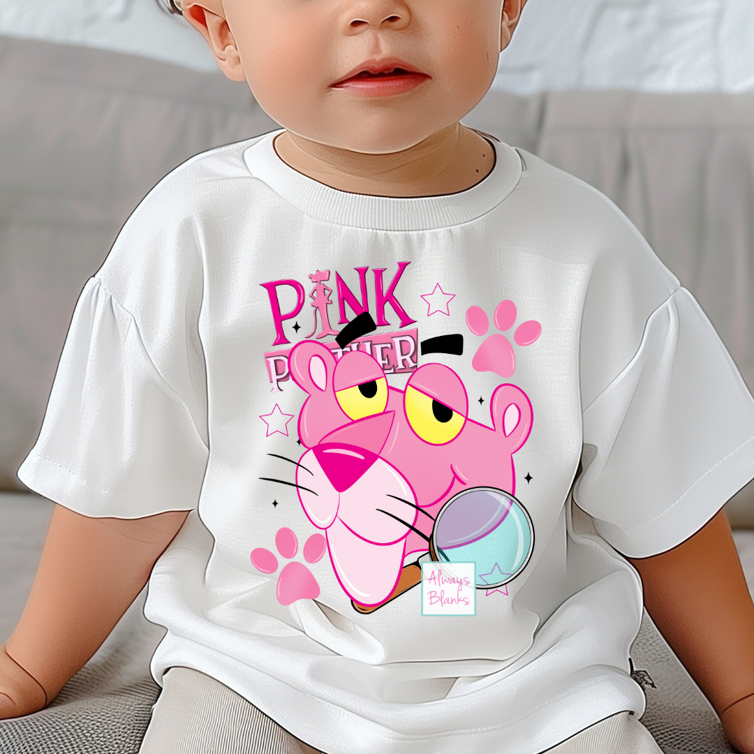 Pink Panther Detective Trendy Kids DTF TRANSFER