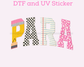 Para Faux Yarn DTF TRANSFER or UV DTF STICKER DECAL
