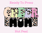 Pastel Cheer Mom DTF TRANSFER or UV DTF STICKER