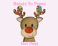 Patchwork Boy Reindeer DTF TRANSFER