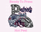 Patriots Faux Sequins Faux Embroidery Football DTF TRANSFER