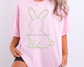 Faux Pearl Easter Bunny DTF TRANSFER or UV DTF STICKER