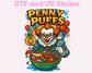 Penny Cereal Halloween DTF TRANSFER or UV DTF STICKER