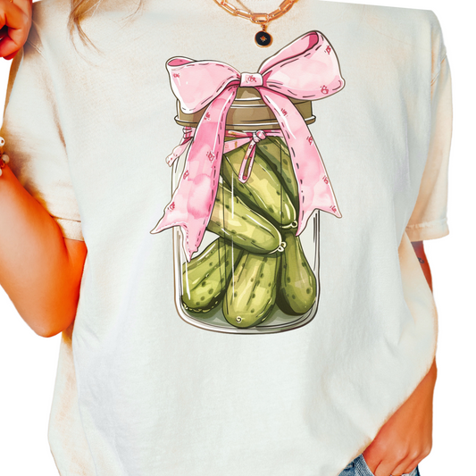 Pickle Jar Coquette Bow DTF TRANSFER