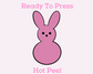 Pink Peep Easter DTF TRANSFER