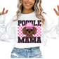 Poodle Mama (Pink) Faux Sequins Faux Embroidery Mom DTF TRANSFER