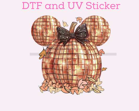 Magical Halloween Fall M0use Friends DTF TRANSFER or UV DTF STICKER