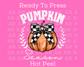 Coquette Pumpkin Season (White) Fall DTF TRANSFER