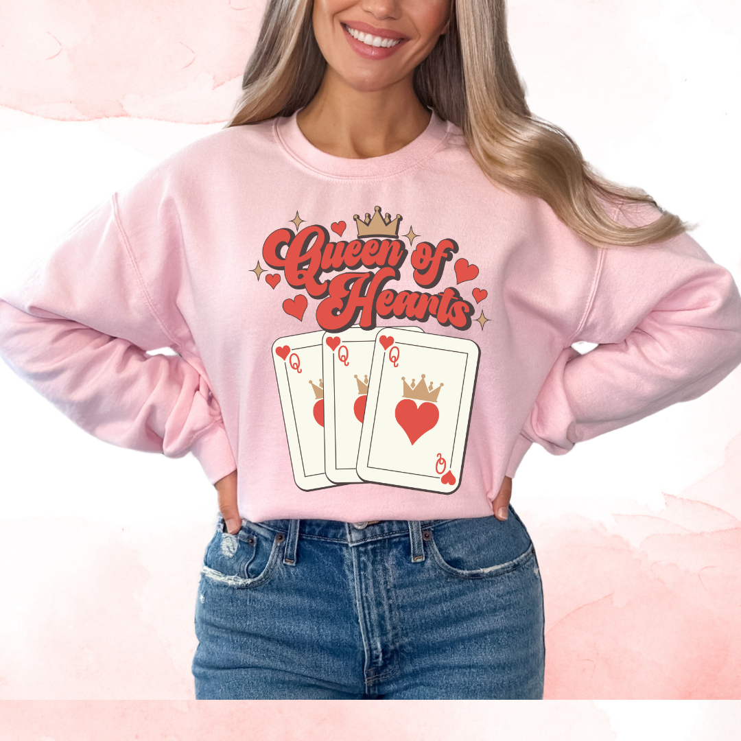 Queen Of Hearts Valentine's Day DTF TRANSFER