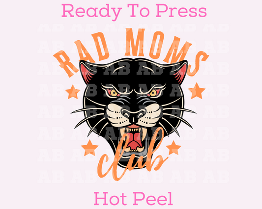 Rad Moms Club (Panther) Mom DTF TRANSFER