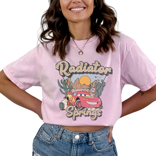 Radiator Springs (Distressed) Cars Disney DTF TRANSFER