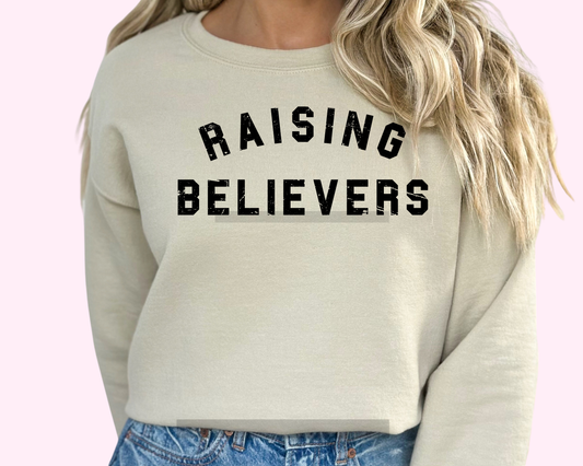 Raising Believers Faith Based Religious DTF TRANSFER or UV DTF STICKER