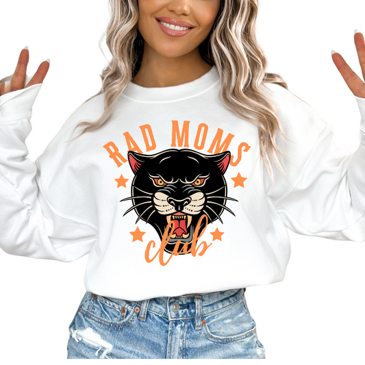 Rad Moms Club (Panther) Mom DTF TRANSFER or UV DTF STICKER DECAL