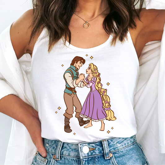 Flynn Rider And Rapunzel Disney Princess DTF TRANSFER