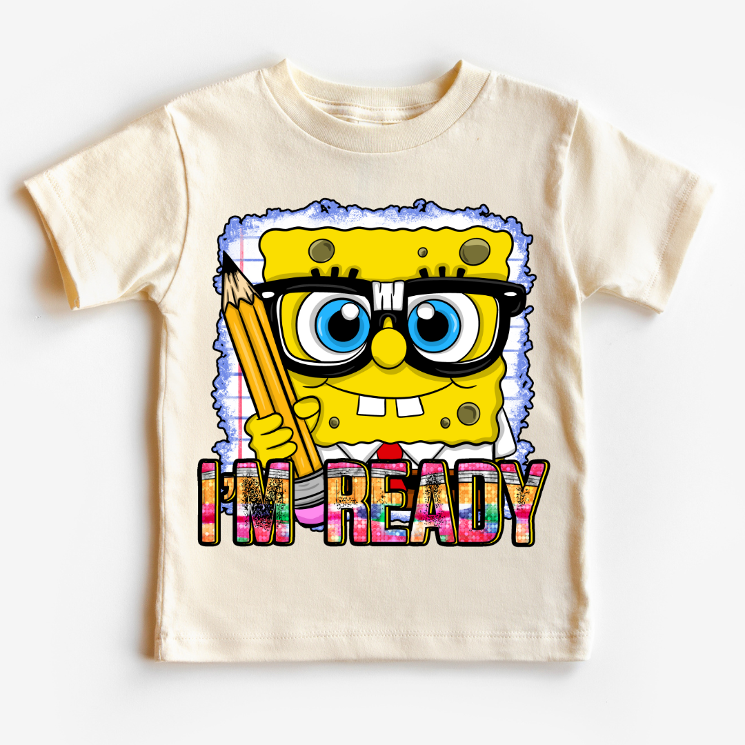 SpongeBob I'm Ready First Day Of School DTF TRANSFER