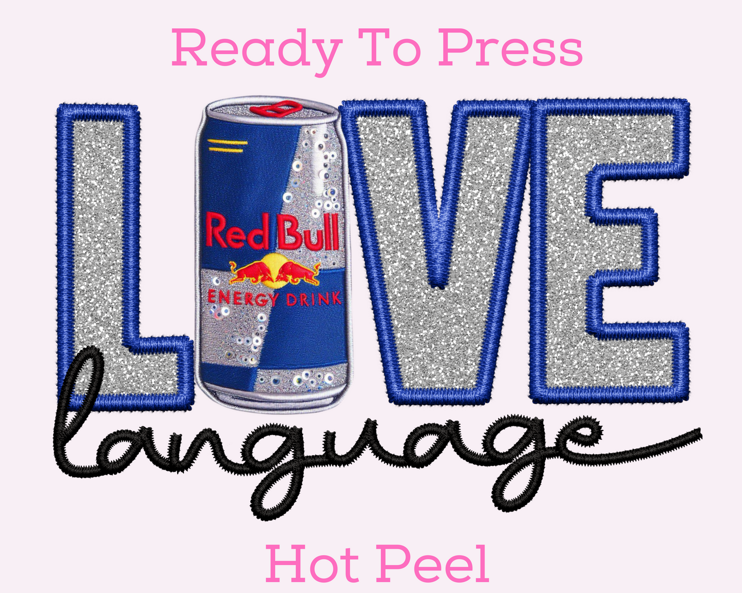 Love Red Bull DTF TRANSFER or UV DTF STICKER DECAL