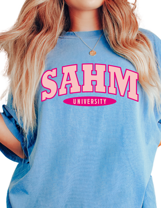 SAHM University Mom DTF TRANSFER or UV DTF STICKER DECAL