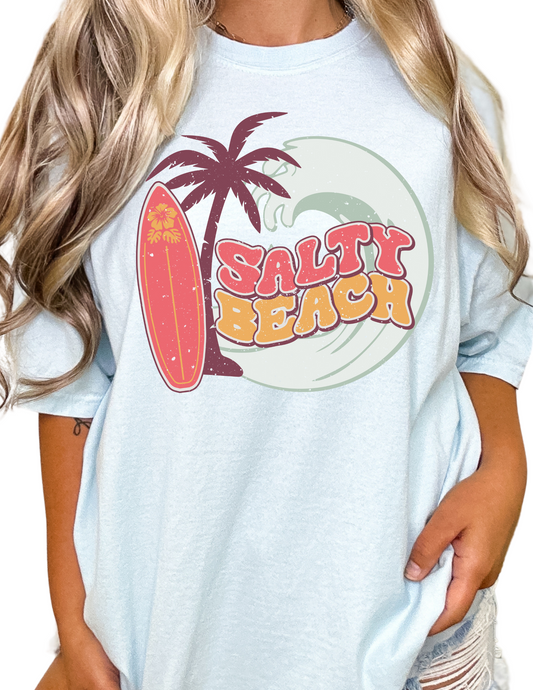 Salty Beach Summer DTF TRANSFER or UV DTF STICKER