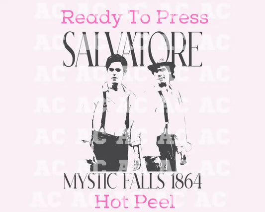 Salvatore Mystic Falls 1864 Trendy Dtf Transfer