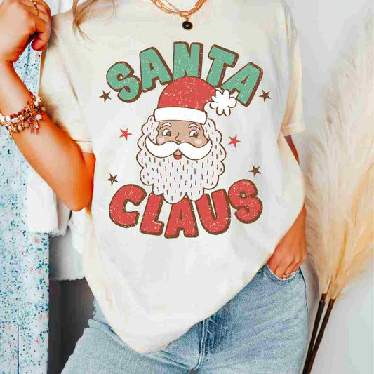 Retro Santa Claus DTF TRANSFER or UV DTF STICKER