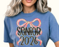 Senior 2026 Preppy Coquette Bow Graduation DTF TRANSFER or UV DTF STICKER DECAL