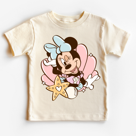 Summer Shell Minnie Disney DTF TRANSFER