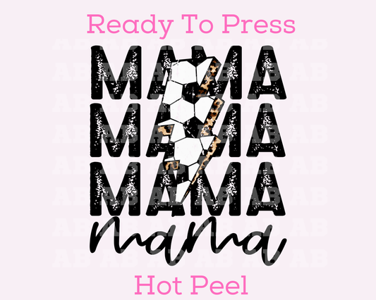 Soccer Mama (Distressed) Soccer Mom DTF TRANSFER