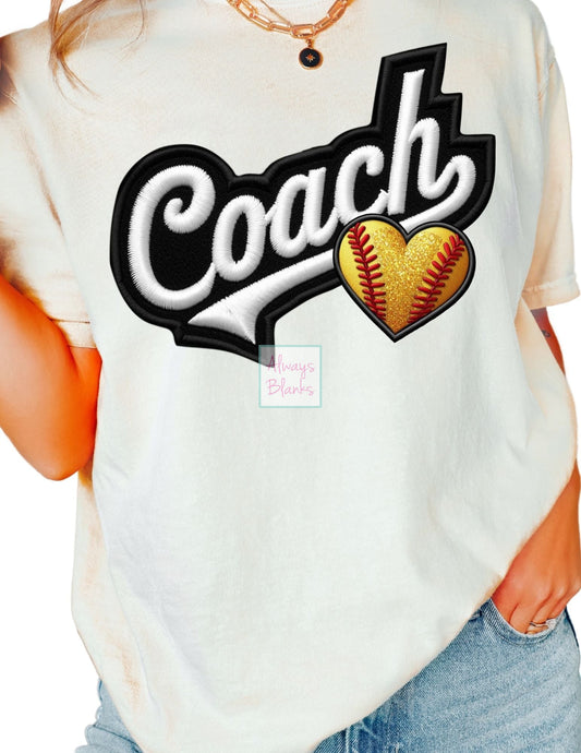Softball Coach DTF TRANSFER  or UV DTF STICKER DECAL