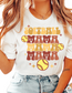 Stacked Softball Mama DTF TRANSFER or UV DTF STICKER DECAL