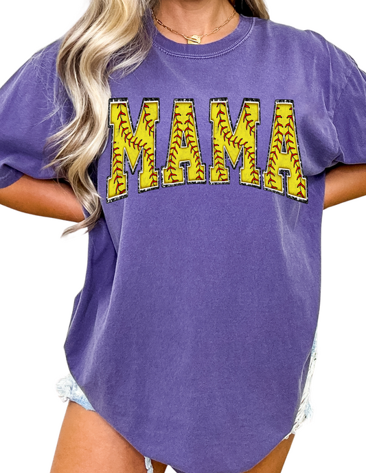 Softball Mama DTF TRANSFER or UV DTF STICKER DECAL